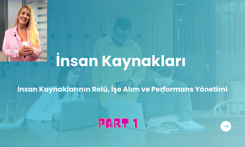 İnsan Kaynakları (Part 1: İnsan Kaynaklarının Rolü & İşe Alım ve Performans Yönetimi)