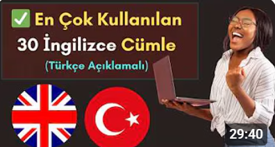 🎯 En Çok Kullanılan 30 İngilizce Cümle